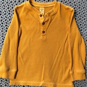 Long sleeve henley style shirt